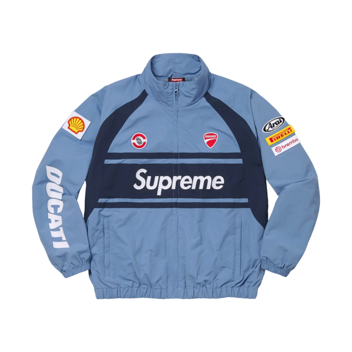 슈프림 x 두카티 트랙 자켓 라이트 블루 - 24SS(Supreme x Ducati Track Jacket Light Blue - 24SS)