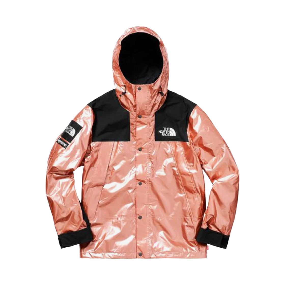 슈프림 x 노스페이스 메탈릭 마운틴 파카 로즈 골드 - 18SS