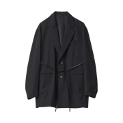 ssstein Oversized Single Breasted Long Jacket Black - 24FW