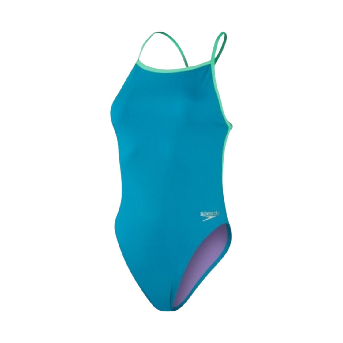 8-00317915501 (W) Speedo Solid One Piece V-Back Green