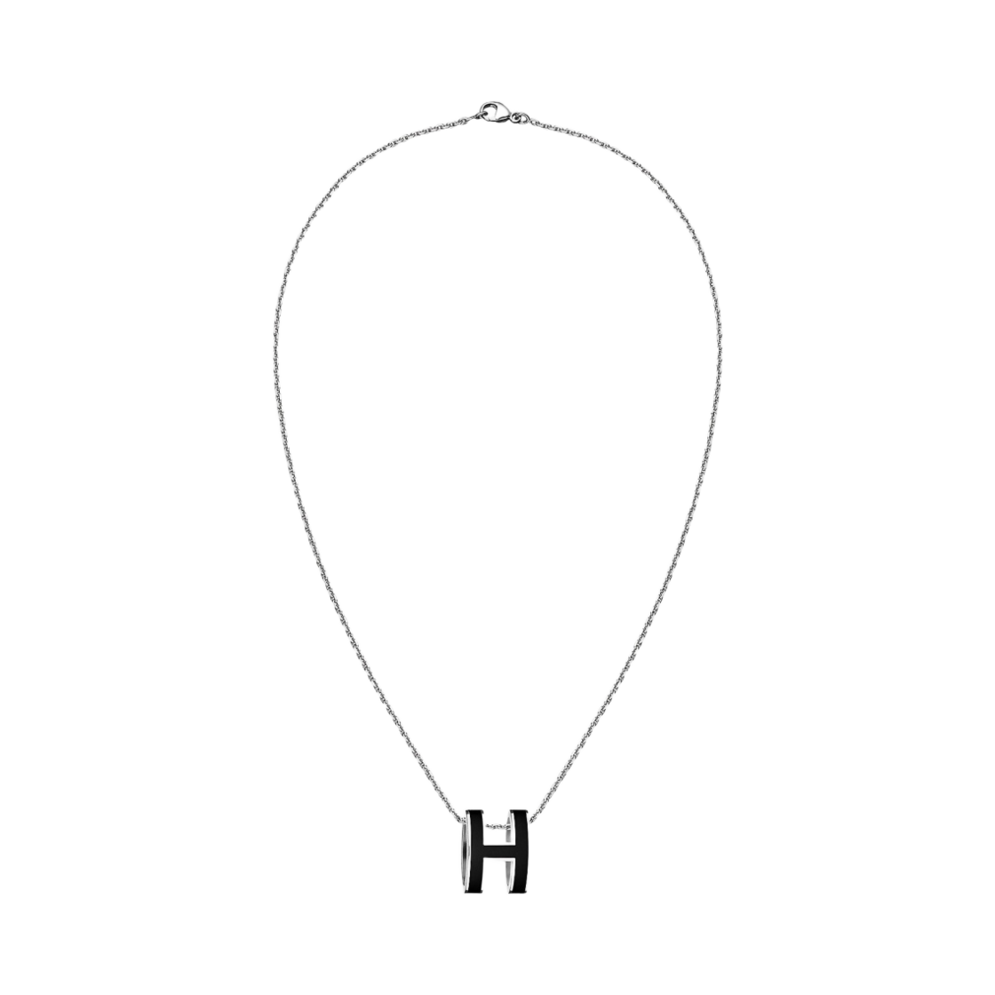 (W) 에르메스 팝아슈 펜던트 팔라듐 하드웨어 & 누아