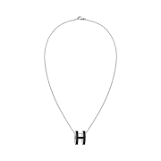 (W) Hermes Pop H Pendant Palladium & Noir