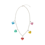 Human Made Five Heart Necklace Silver