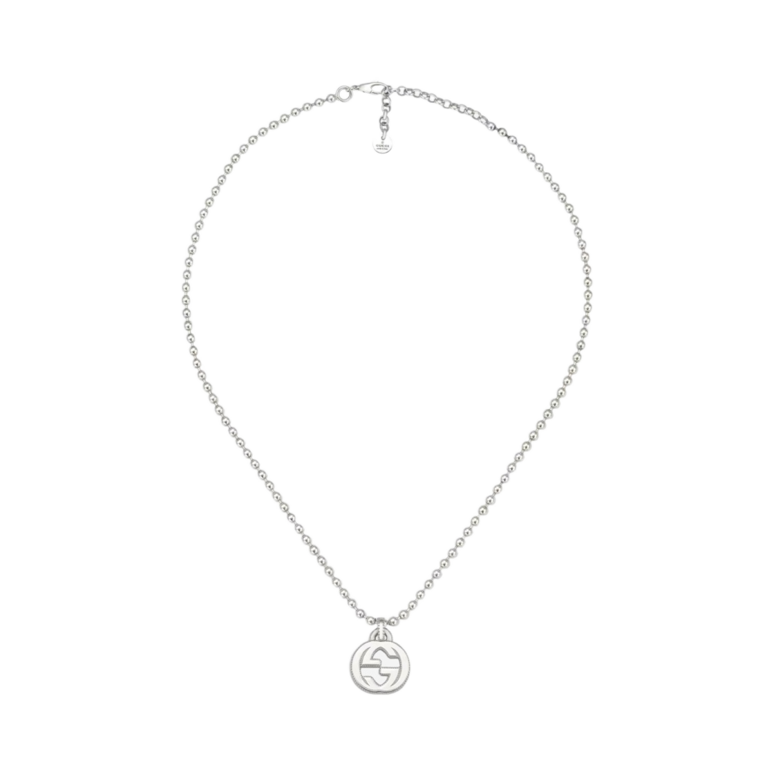 구찌 인터로킹 G 펜던트 네클리스 실버(Gucci Interlocking G Pendant Necklace Silver)