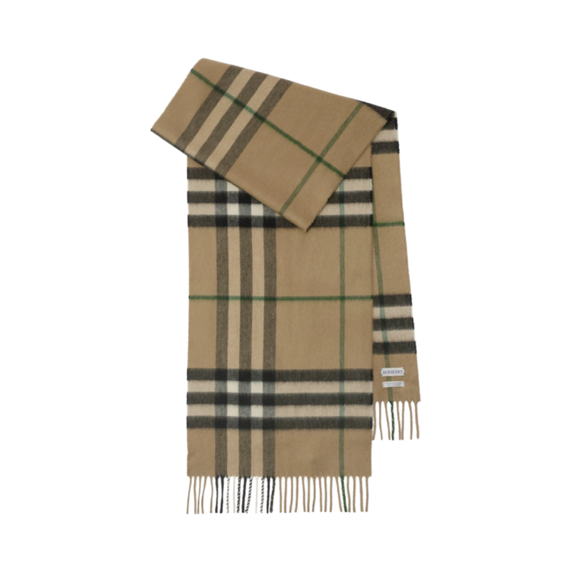 8091006 Burberry Check Cashmere Muffler Linden