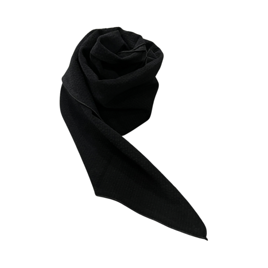 UMCM87BK Undermycar Mu.87 Anti Fxxking Logo Play Basic Micro Corduroy Scarf Black