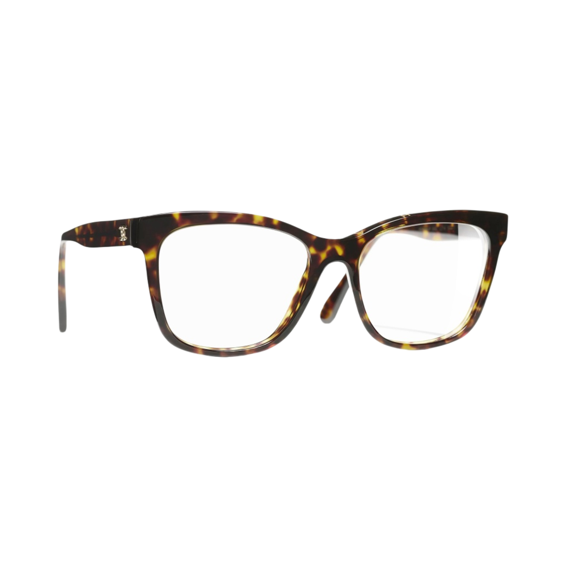 샤넬 스퀘어 프레임 아세테이트 & 다크 톨토이즈(Chanel Square Eyeglasses Acetate & Dark Tortoise) - 2