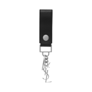 Saint Laurent Monogram Keyring Smooth Leather Black