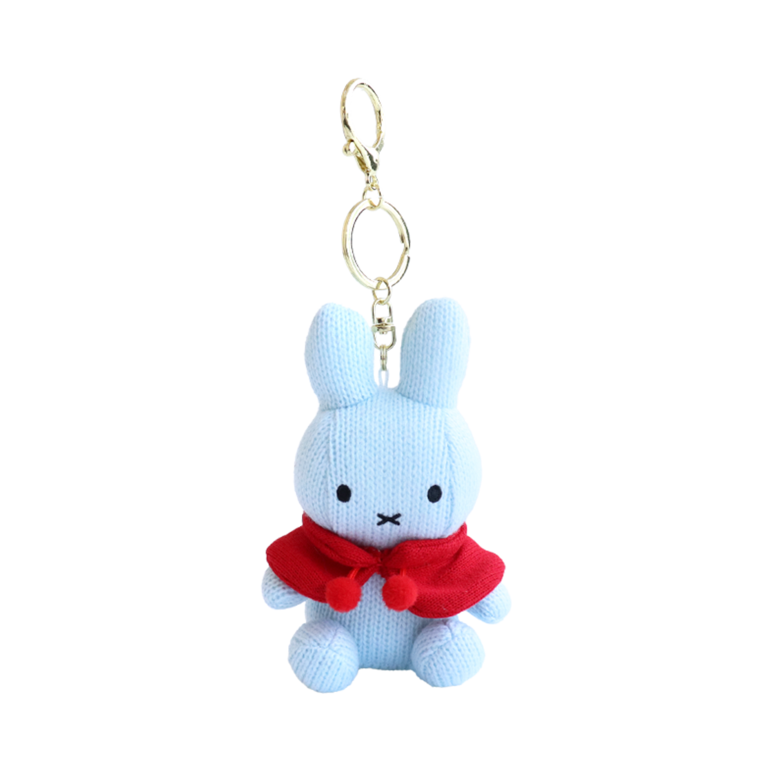 2846-50 Many a Little Knit Cloak Miffy Key Ring Skyblue