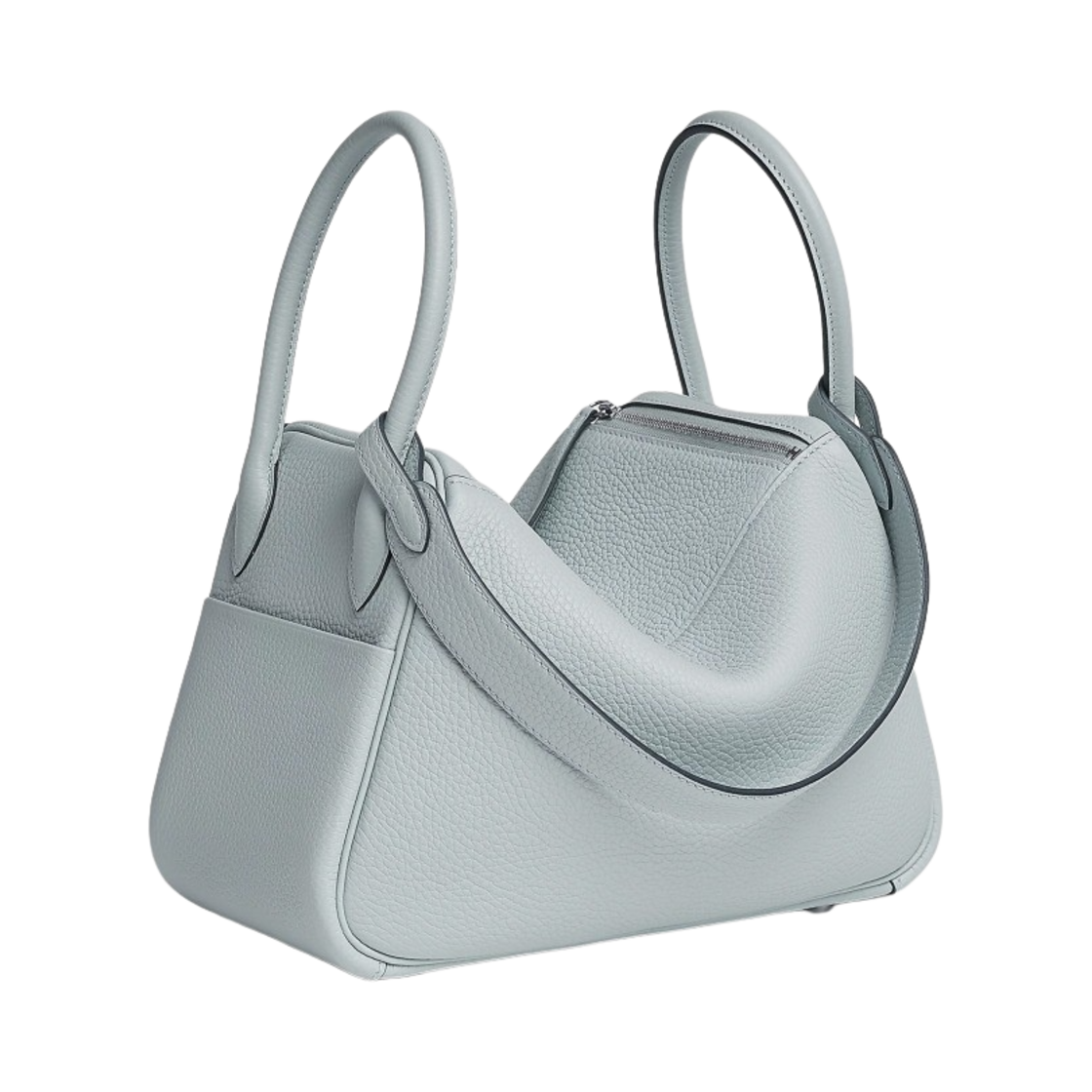 에르메스 린디 26 백 클레망스 & 팔라듐 하드웨어 블루 빨(Hermes Lindy 26 Bag Clemence & Palladium Bleu Pale) - 3