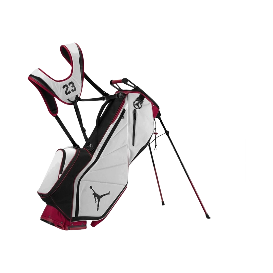 FN0522-632 Jordan Fade Away Golf Bag White Varsity Red