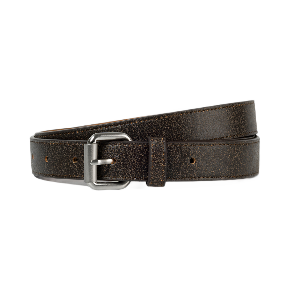 - (W) Low Classic Leather Belt Brown