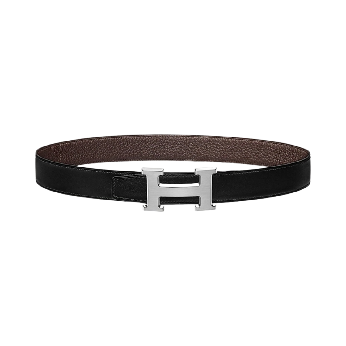에르메스 H 벨트 버클 & 리버시블 레더 스트랩 32mm & 그리 모옌 하드웨어 누아 초콜릿(Hermes H Belt Buckle & Reversible Leather Strap 32mm & Gris Moyen Noir Chocolate)
