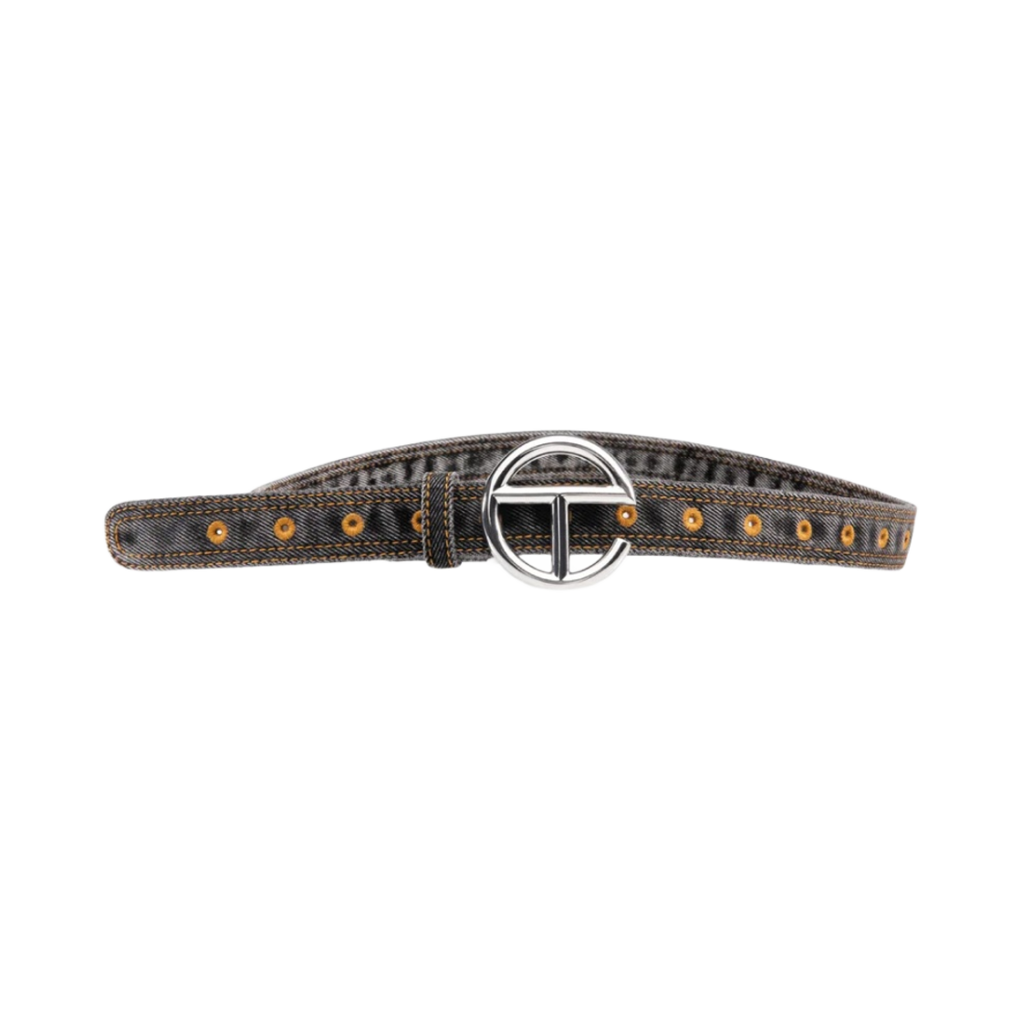 텔파 데님 로고 벨트 블랙 데님(Telfar Denim Logo Belt Black Denim)