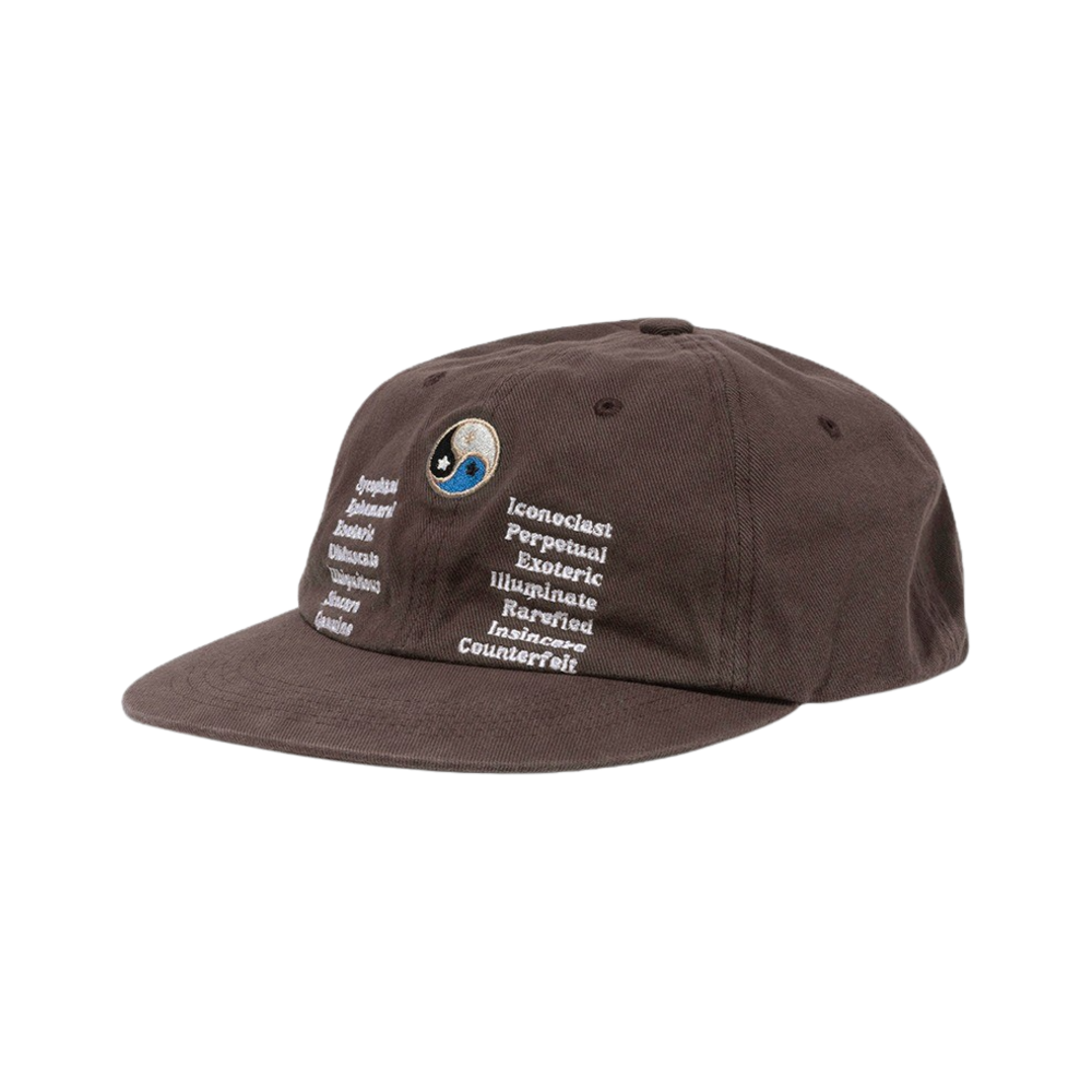 FAS004 FASTLE Yin Yang Washed Cap Brown