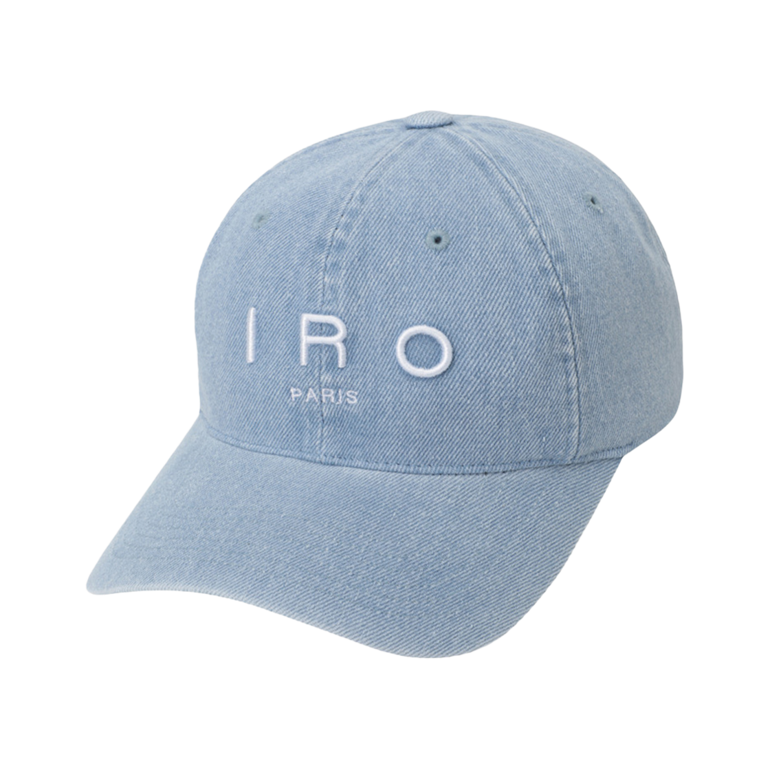 IXRAS25701BUL Iro Bred Lambskin Leather Logo Ball Cap Black - 대표 이미지 #1