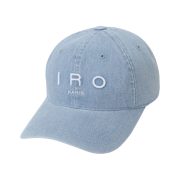 Iro Bred Lambskin Leather Logo Ball Cap Black