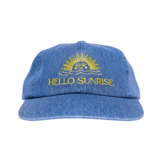 HS52CA601DB0 Hello Sunrise Washed OG Logo 6Panel Cap_Denim Blue