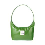 Emis Enamel Hobo Bag Green