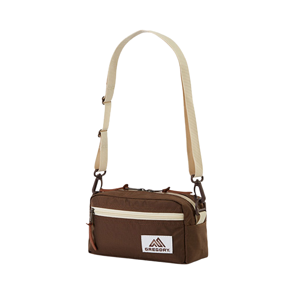 08JR0122 Gregory Pad Shoulder Pouch S  Brown Light Beige - 대표 이미지 #1