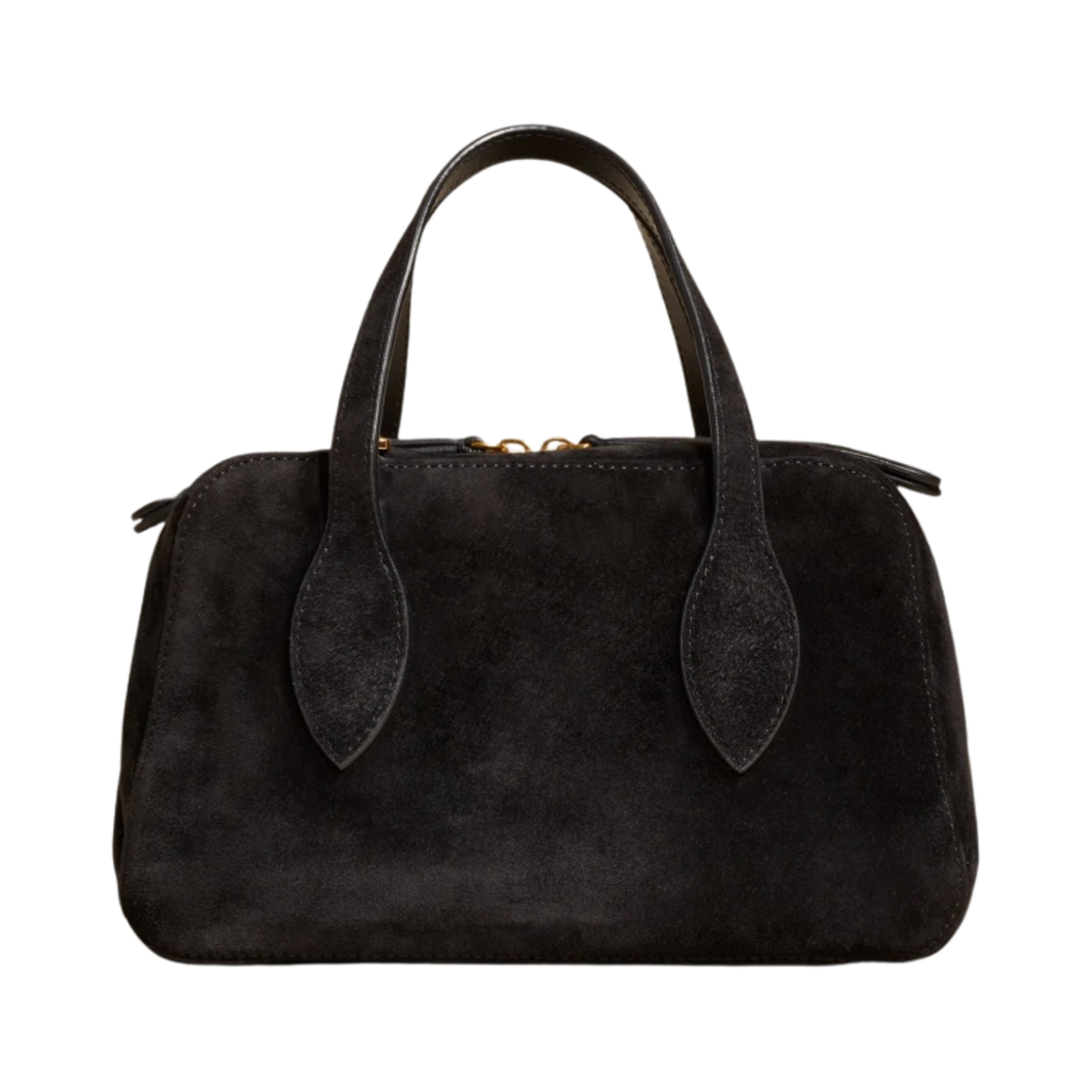 H3024-726-200 Khaite The Small Maeve Crossbody Bag in Calfskin Suede Black