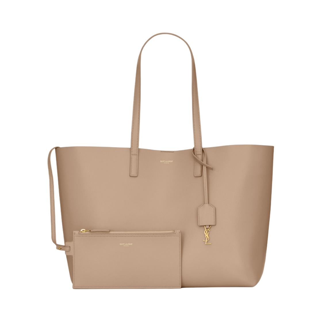 생로랑 서플 레더 이스트/웨스트 쇼핑백 다크 베이지(Saint Laurent Shopping Bag East/West in Supple Leather Dark Beige) - 2