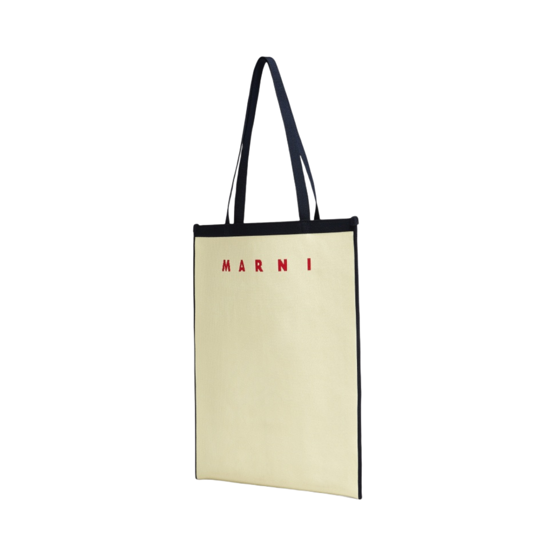 마르니 자카드 토트백 오프 화이트 블루블랙 레드(Marni Jacquard Tote Bag Off White Blublack Red) - 2