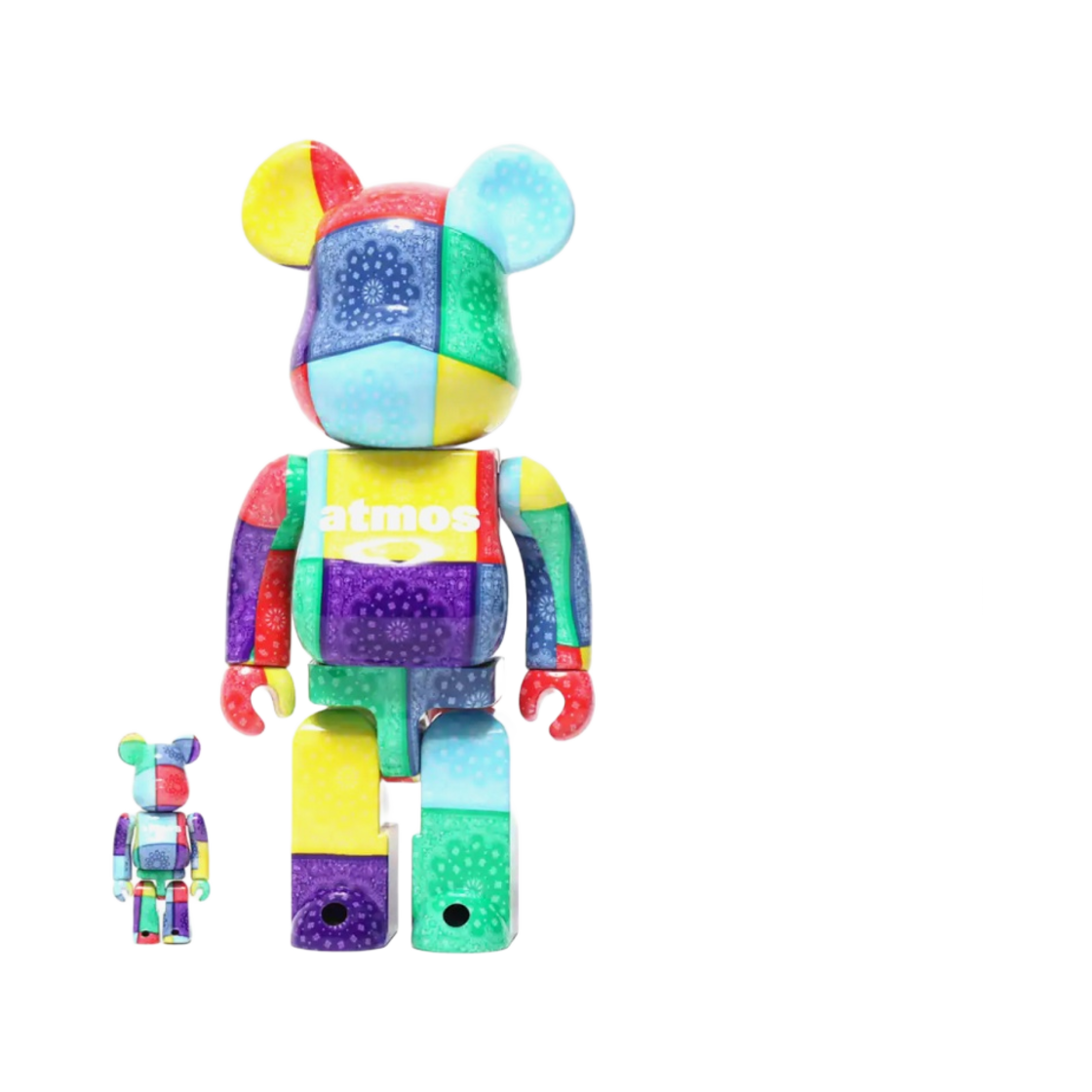 - Bearbrick x Atmos Bandana 100% & 400% Set Multi