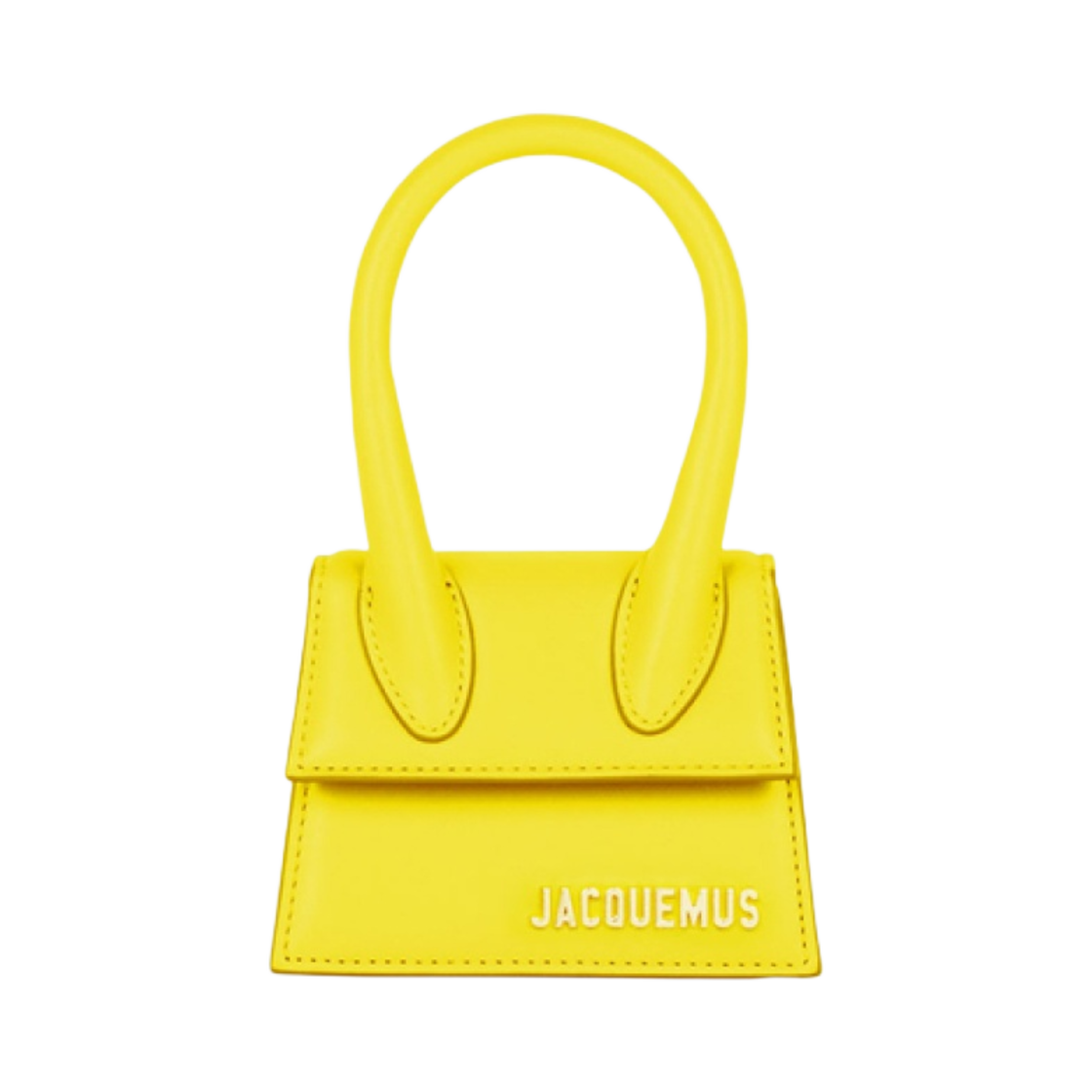 자크뮈스 르 치키토 시그니쳐 레더 미니 핸드백 옐로우