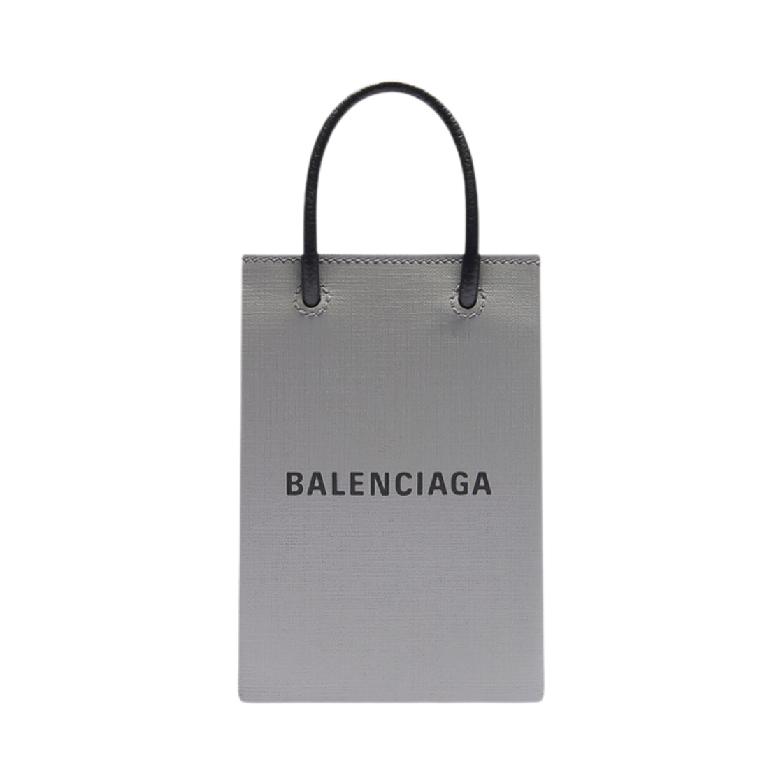 발렌시아가 미니 쇼핑백 폰 홀더 그레이(Balenciaga Mini Shopping Bag Phone Holder Grey) - 1