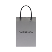 Balenciaga Mini Shopping Bag Phone Holder Grey