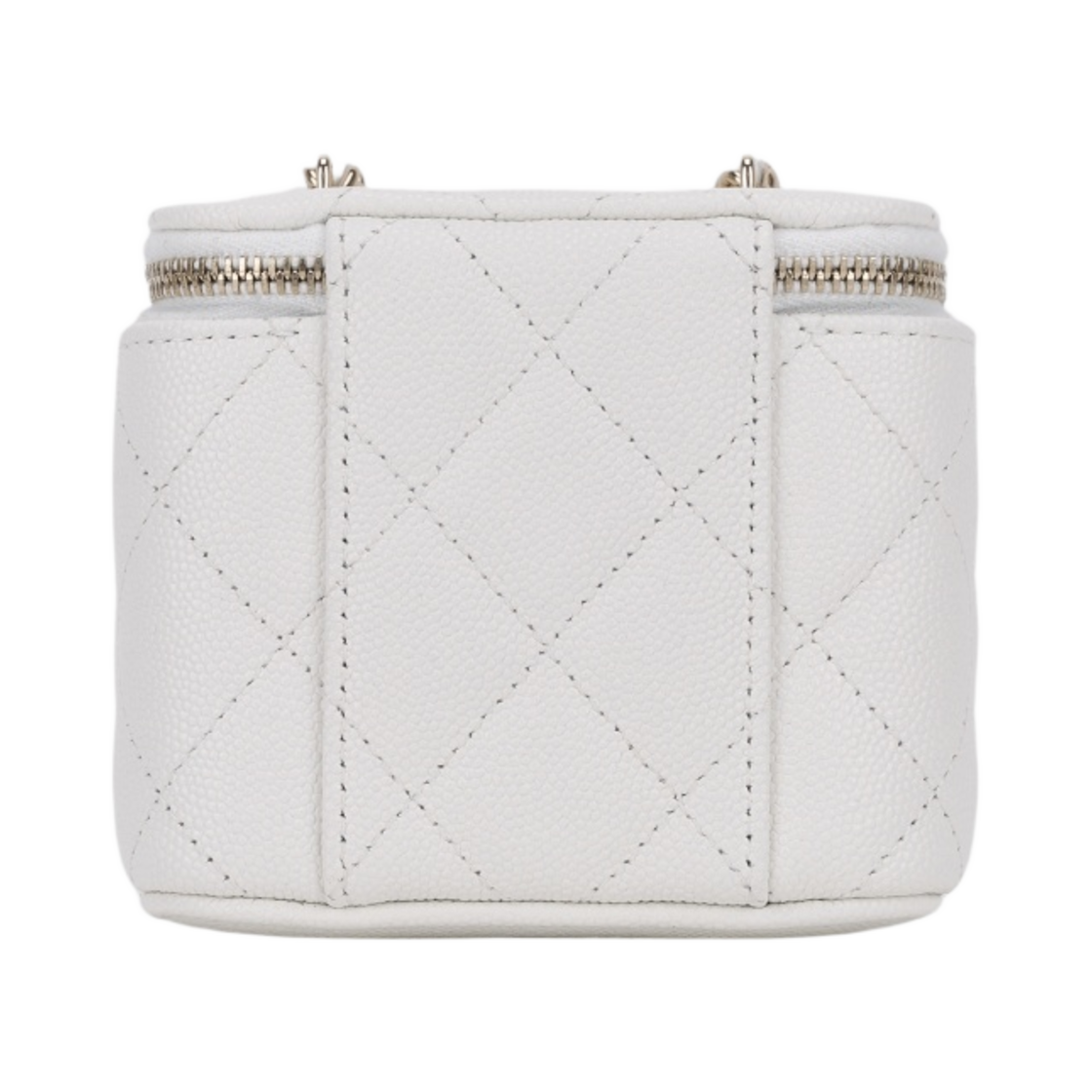AP1340-Y33352-10601 Chanel Small Classic Vanity with Chain Grained Calfskin & Gold White - #2