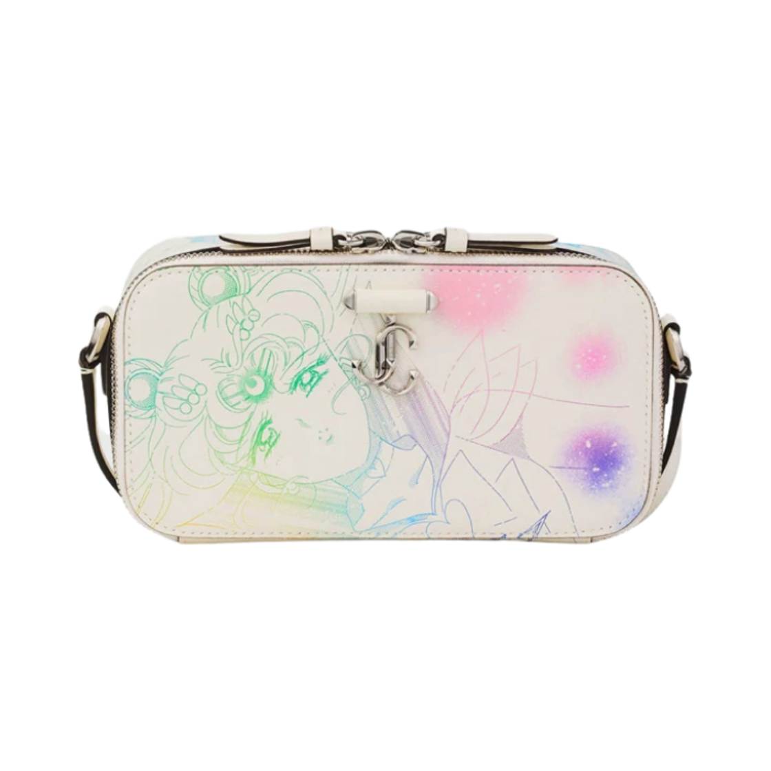 지미추 x 미소녀 전사 세일러문 세일러 가디언즈 폰 홀더 멀티컬러 화이트(Jimmy Choo x Pretty Guardian Sailor Moon Sailor Guardians Phone Holder Multicolor White)