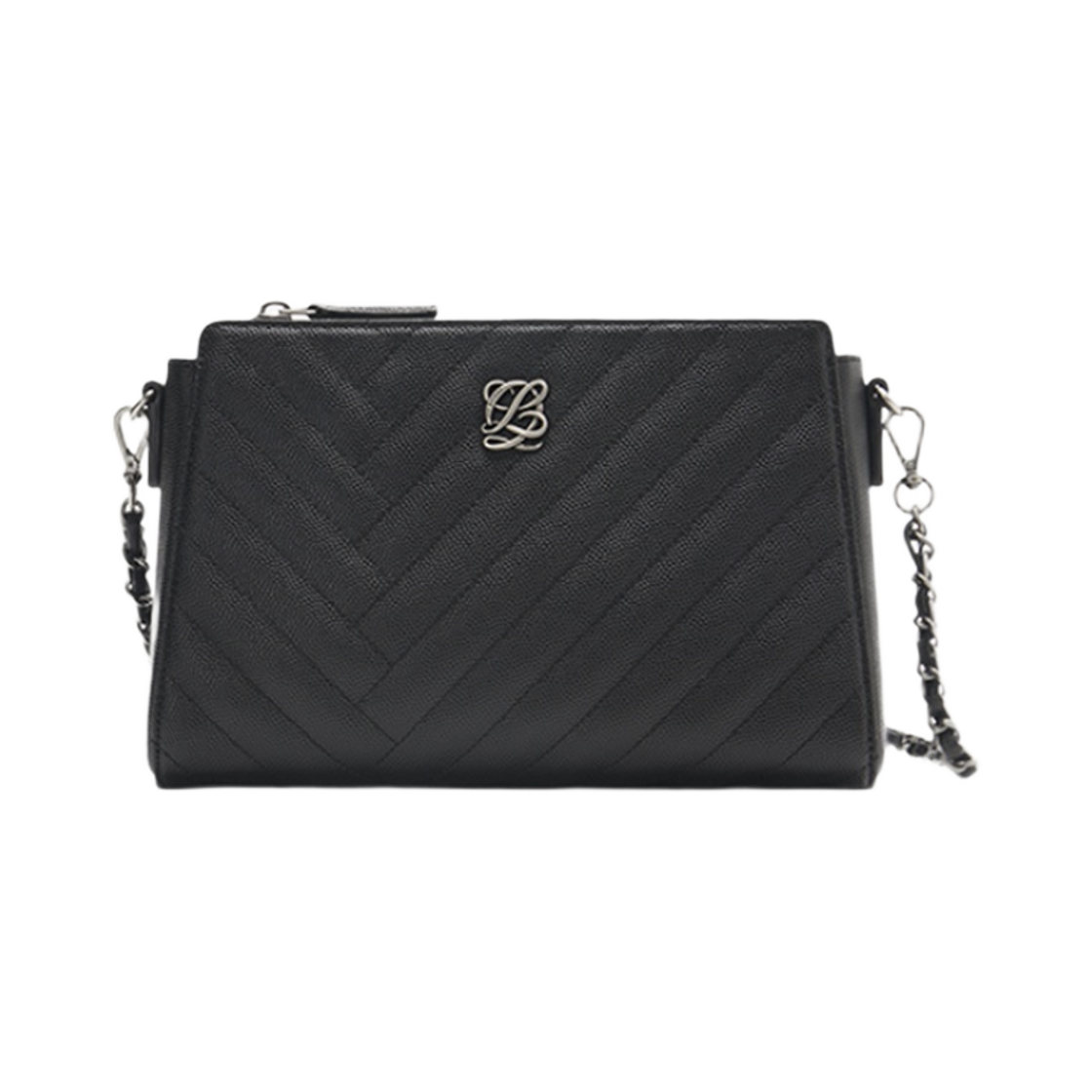 LLHS1QT11FA0BL0171 Louis Quatorze 11BL L-Quilting Shoulder Bag Black
