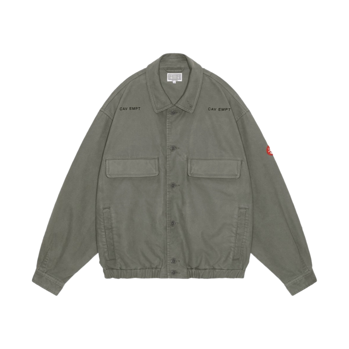 카브엠트 몰 스킨 버튼 자켓 차콜 - 24SS(Cav Empt Mol Skin Button Jacket Charcoal - 24SS)