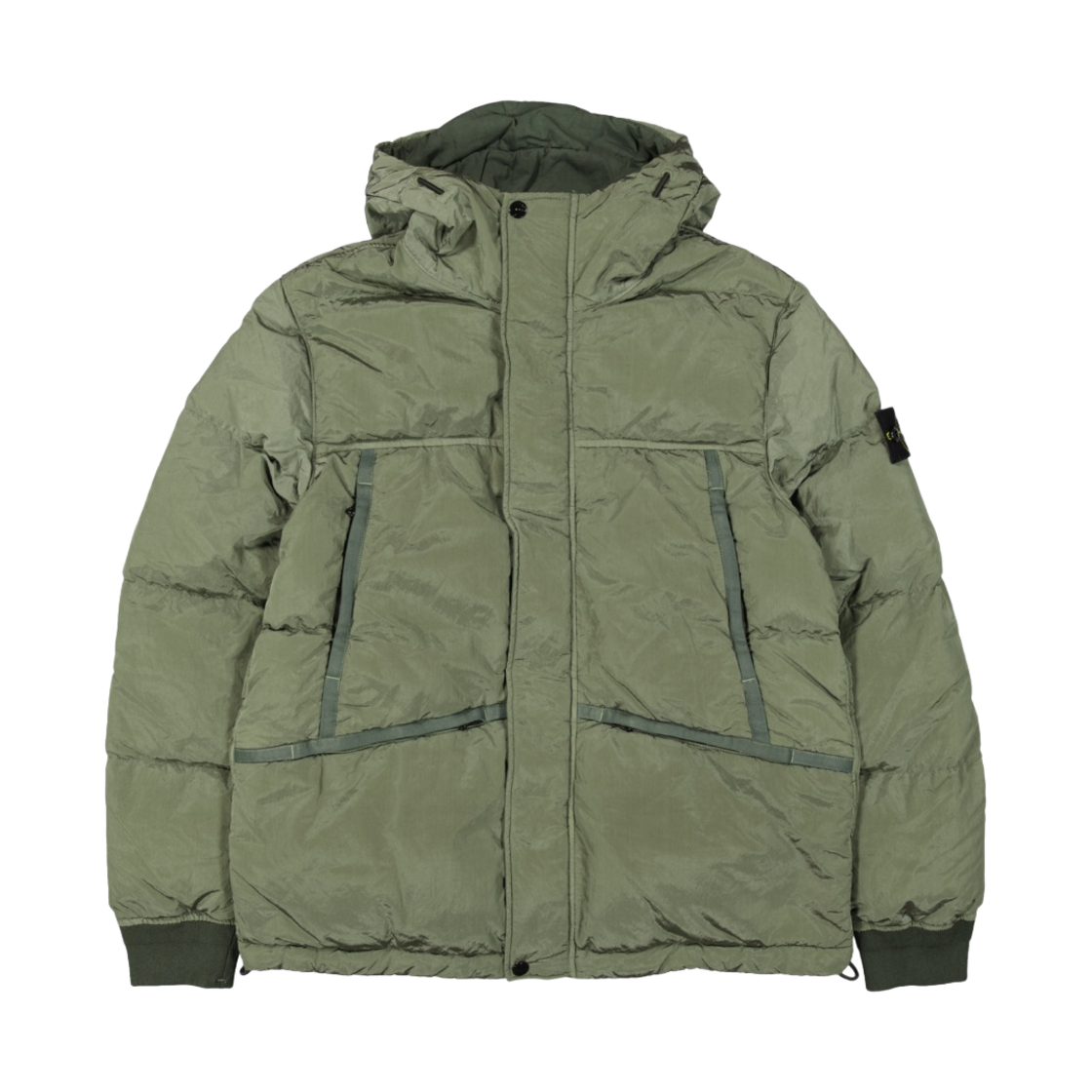 스톤 아일랜드 44508 나일론 메탈 다운-TC 자켓 올리브 - 21FW