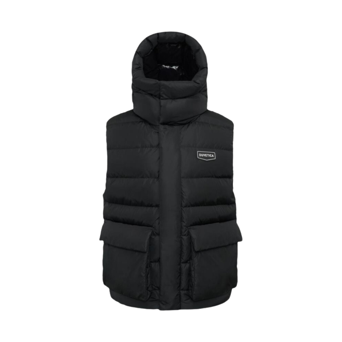 듀베티카 빅시오 후드 사파리 헤비웨이트 베스트 블랙(Duvetica Bixio Hooded Safari Heavyweight Vest Black) - 1