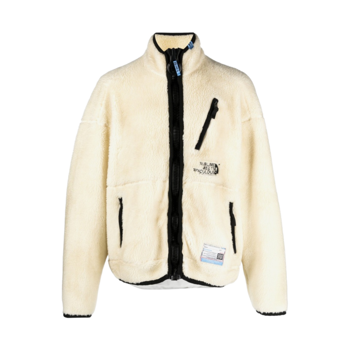 메종 미하라 야스히로 와이드 백 보아 블루종 화이트(Maison Mihara Yasuhiro Wide Back Boa Blouson White)