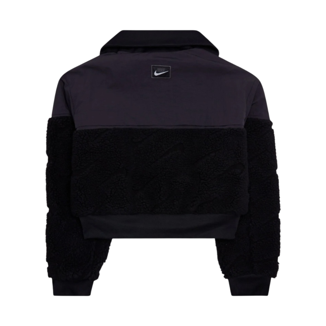 (W) 나이키 아이콘 클래쉬 플리스 자켓 블랙 - 아시아((W) Nike Icon Clash Fleece Jacket Black - Asia) - 2