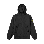 Stone Island 41928 Comfort Tech Composite Polartec Hooded Jacket Black - 21FW