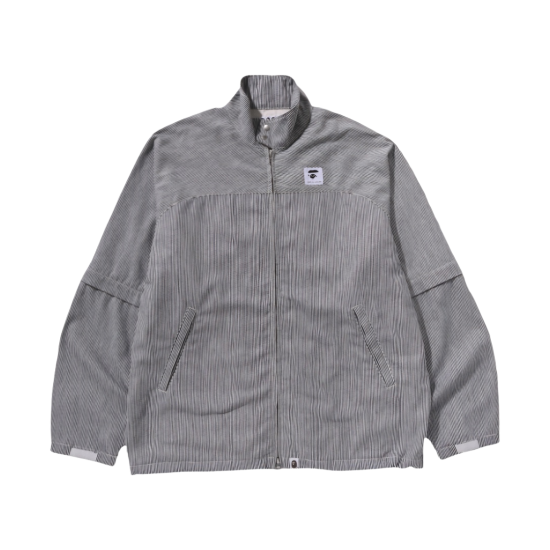 베이프 × 꼼데가르송 히코리 스프라이트 레인 자켓 네이비 - 24SS(BAPE x Comme des Garcons Hickory Rain Jacket Navy - 24SS) - 1