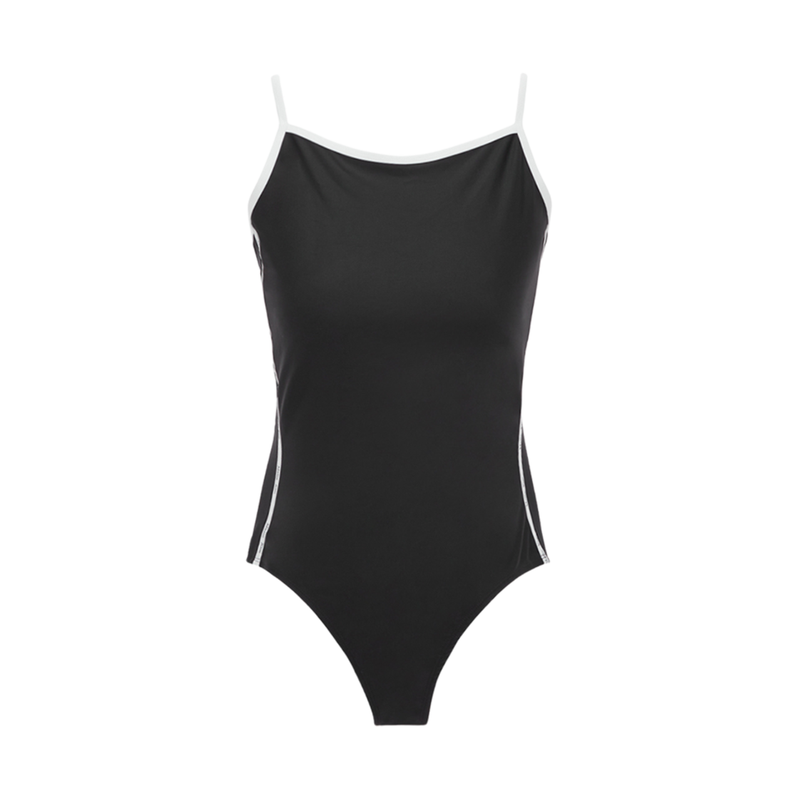 MK2335SW001M (W) Matin Kim Logo Strap Swimsuit Black
