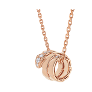 Bulgari Serpenti Viper Necklace Rose Gold Diamond