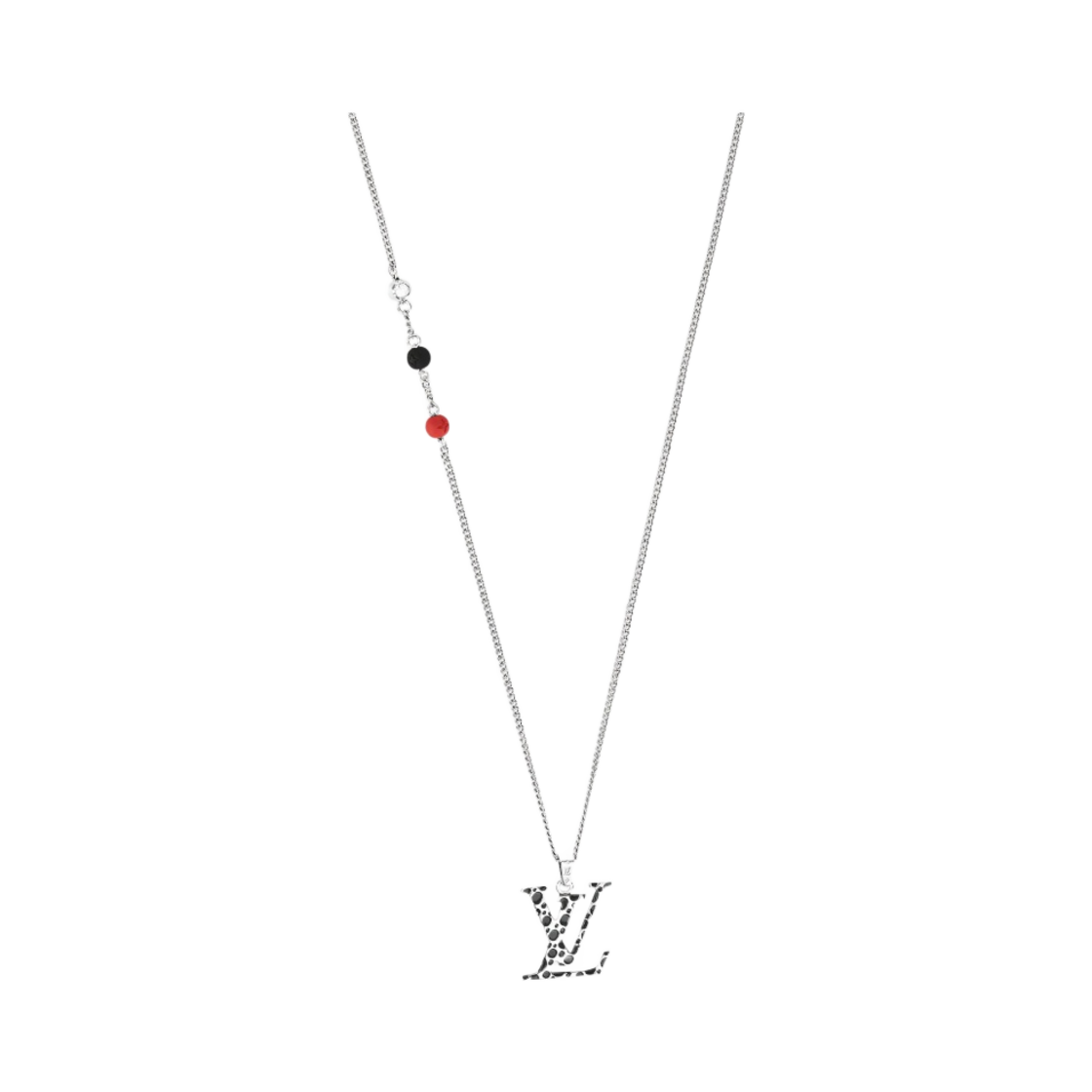 루이비통 x 야요이 쿠사마 인피니티 닷 펜던트 블랙