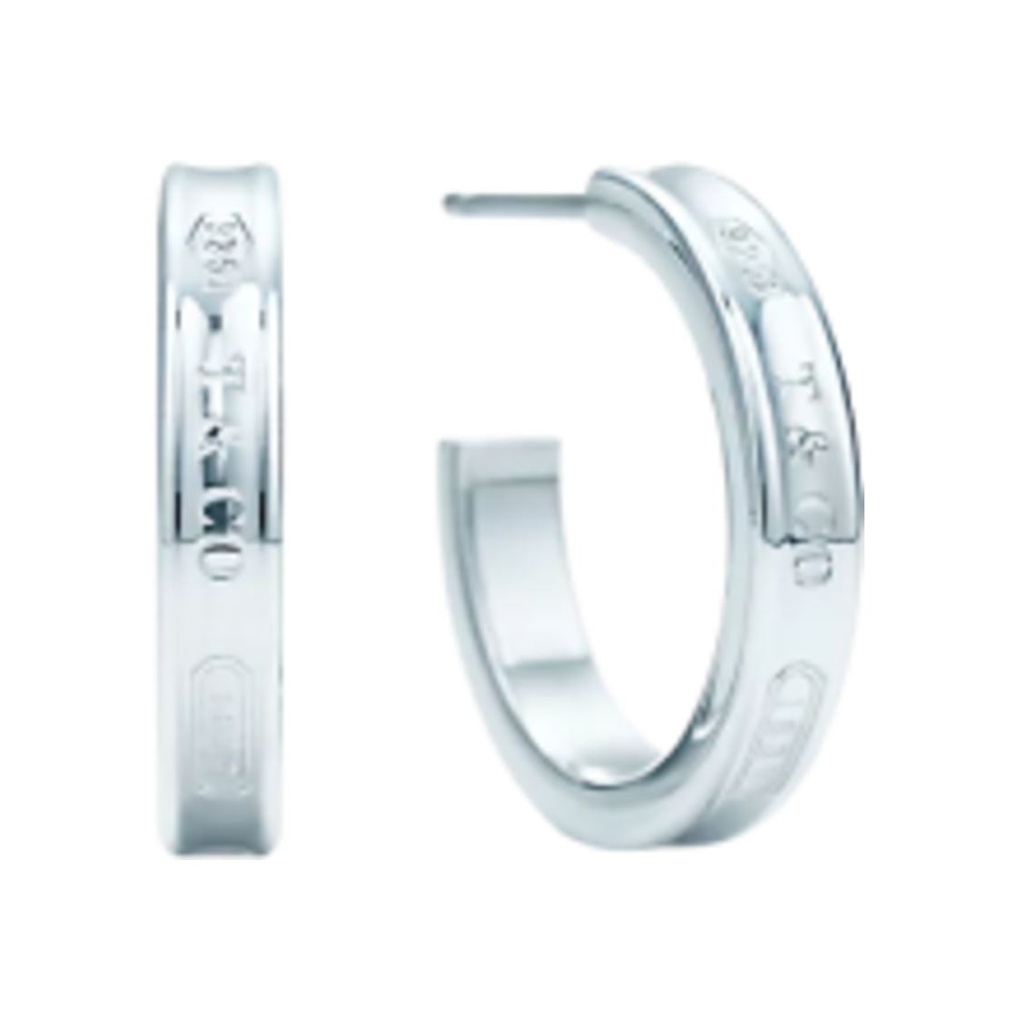티파니 앤 코 1837 후프 이어링 스몰 실버(Tiffany & Co. 1837 Hoop Earrings Small Silver)