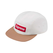 Supreme 2-Tone Camp Cap White - 23FW