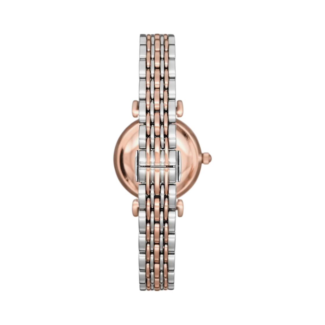 (W) 엠포리오 아르마니 쿼츠 투핸드 28mm 핑크 투톤 스테인리스 스틸 로즈 골드((W) Emporio Armani Quartz Two-Hand 28mm Pink Two-Tone Stainless Steel Rose Gold) - 2