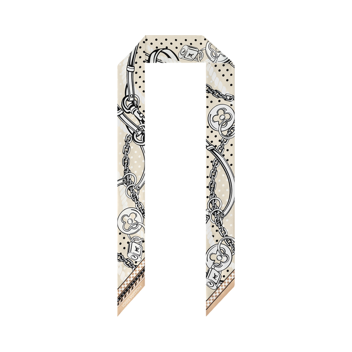 M96508 (W) Louis Vuitton Ocean Bandana BB Bandouliere Light Beige