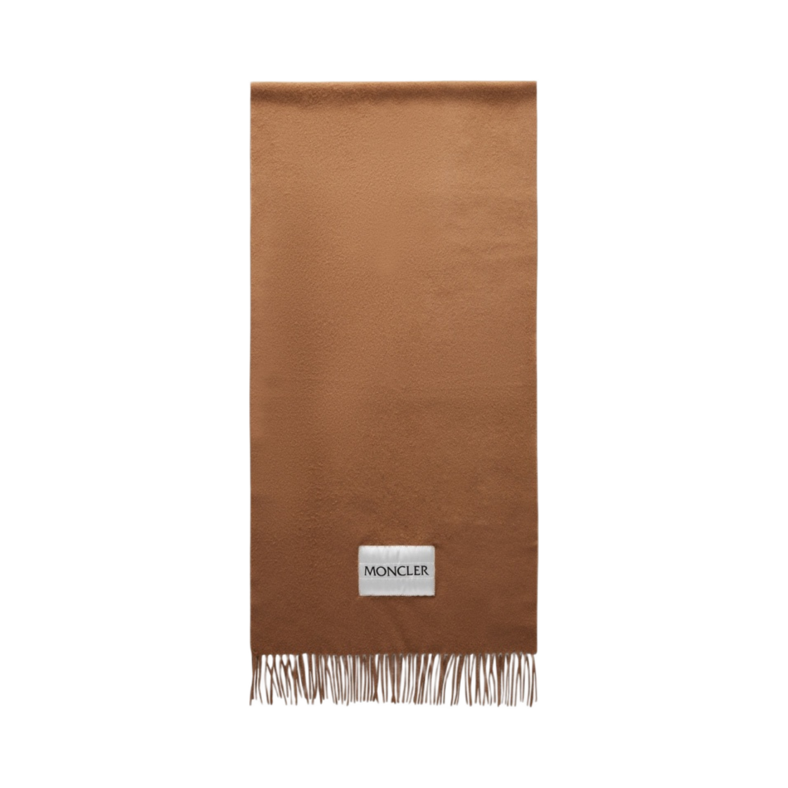 몽클레르 울 로고 스카프 코코아 브라운 - 22FW(Moncler Wool Logo Scarf Cocoa Brown - 22FW) - 1
