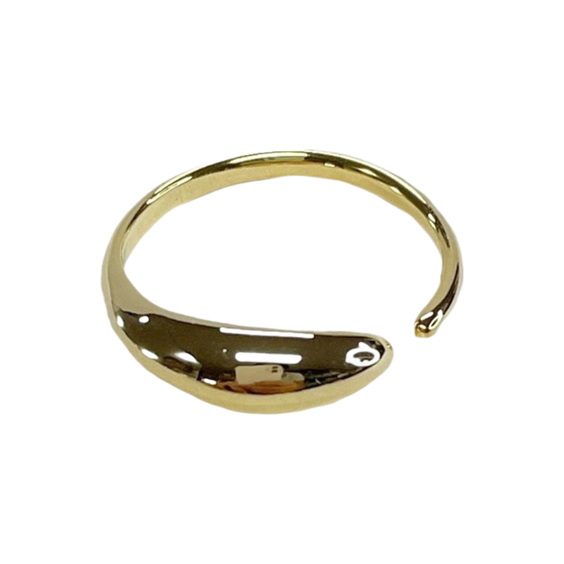L243MRI020_01 lovememonster Minimal Free Ring Gold